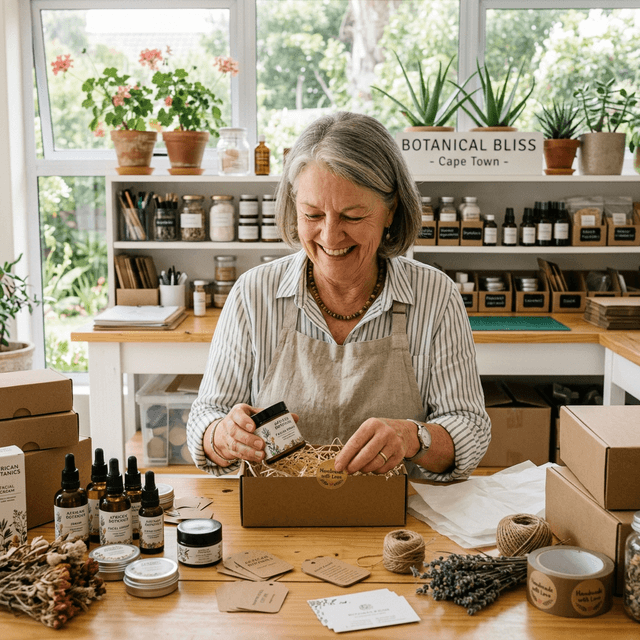 A skincare maker at work